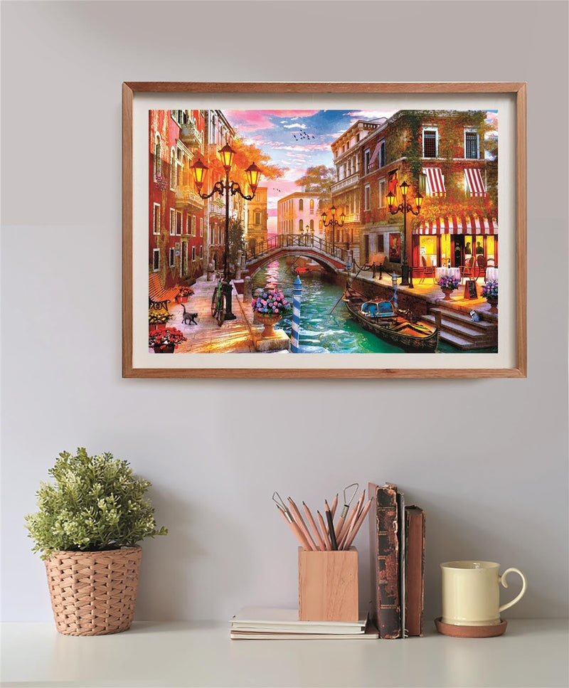 Clementoni - PZ500: SUNSET OVER VENICE Games & Toys