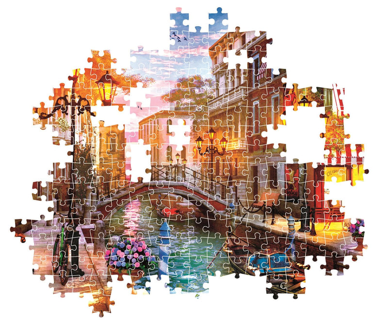 Clementoni - PZ500: SUNSET OVER VENICE Games & Toys