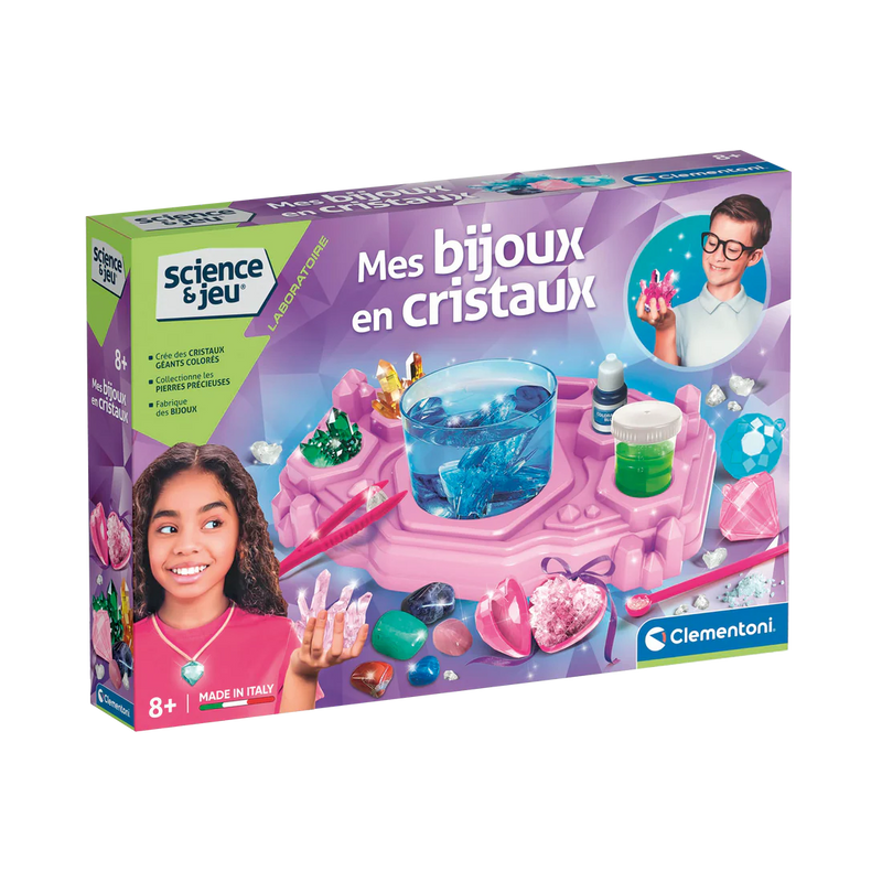 Clementoni - SCIENCE & JEU: LAB BIJOUX EN CRYSTAL Toys & Games