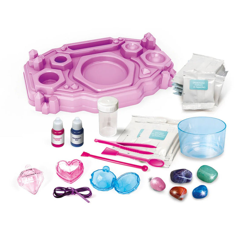 Clementoni - SCIENCE & JEU: LAB BIJOUX EN CRYSTAL Toys & Games