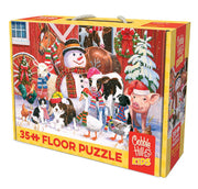 Cobble Hill - 35 Piece Jigsaw Puzzle - Festive Farmyard Greetings | Old Version Toys & Games