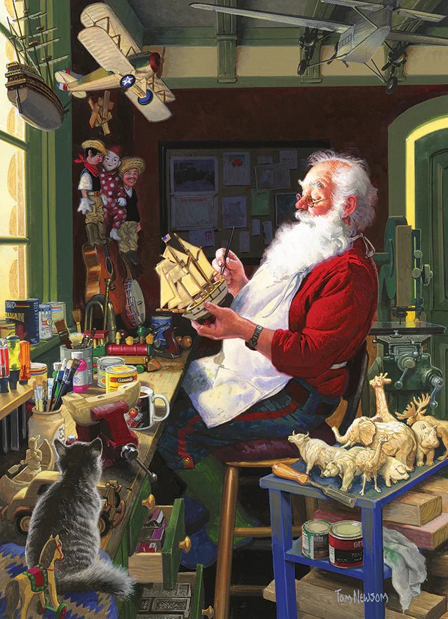 Cobble Hill - Santa's Workbench | 500 Piece Toys & Games