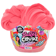 COMPOUND KINGS Fluffy Butter Cloudz Compound Bucket For Girls & Boys | Sensory Toys | Non - Toxic & Non - Sticky | Stress Re Toys & Games 13.40 Oz Cherry Vanilla