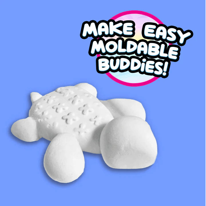 COMPOUND KINGS Fluffy Butter Cloudz Compound Bucket For Girls & Boys | Sensory Toys | Non - Toxic & Non - Sticky | Stress Re Toys & Games 13.40 Oz Marshmallow