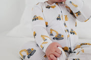 Copper Pearl - Bamboo Zip - up Footie Pajama Apparel & Accessories Lucy
