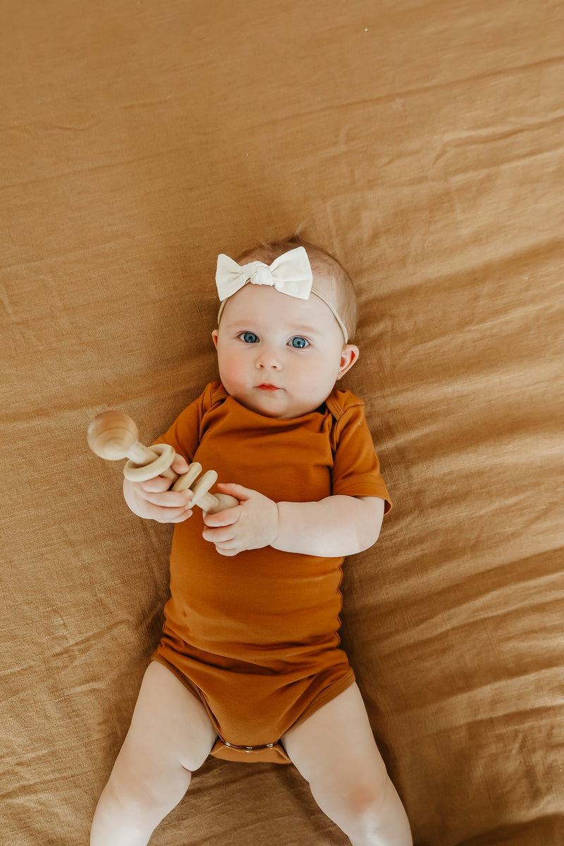 Copper Pearl - Short Sleeve Bodysuit Apparel & Accessories Jo