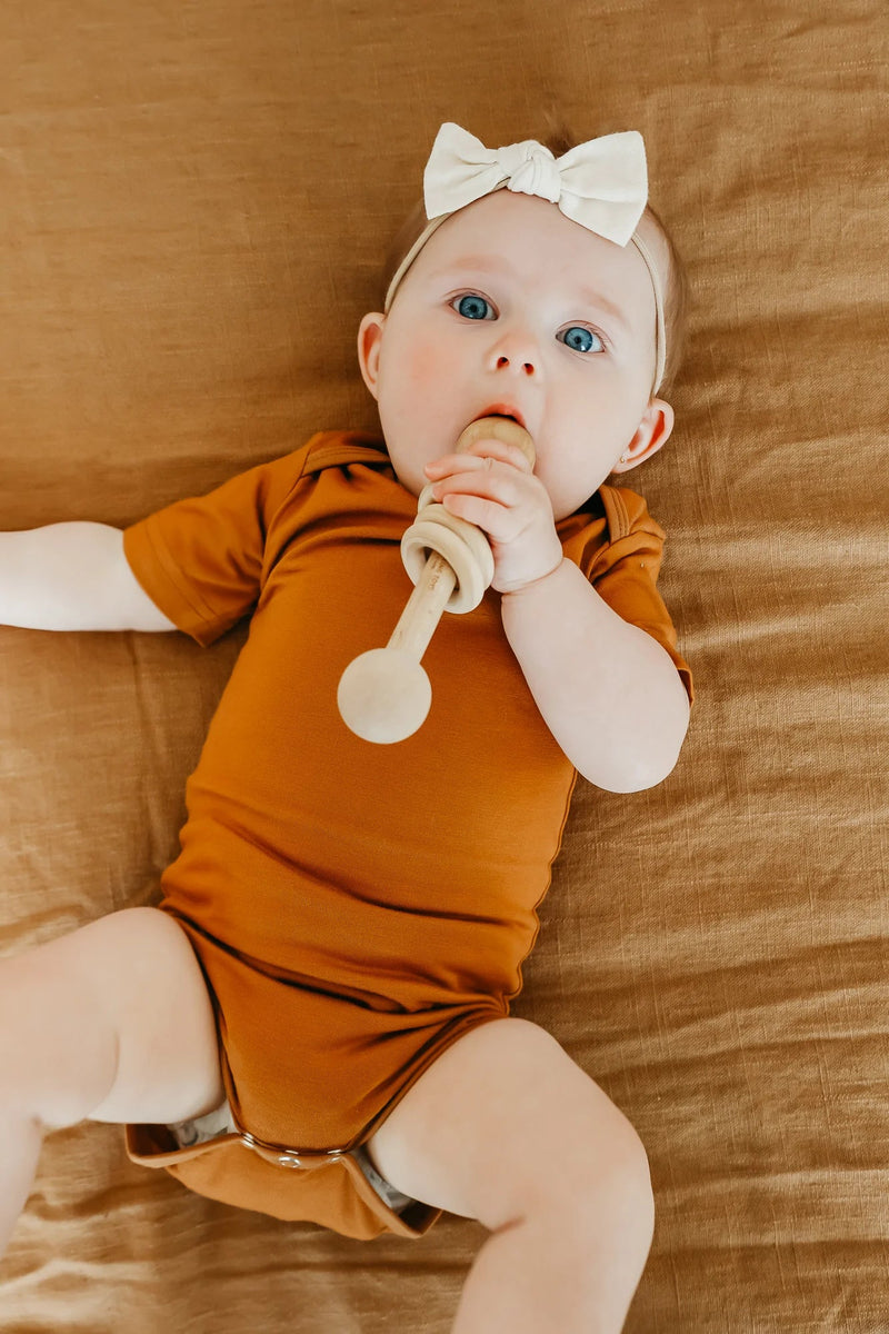 Copper Pearl - Short Sleeve Bodysuit Apparel & Accessories Jo