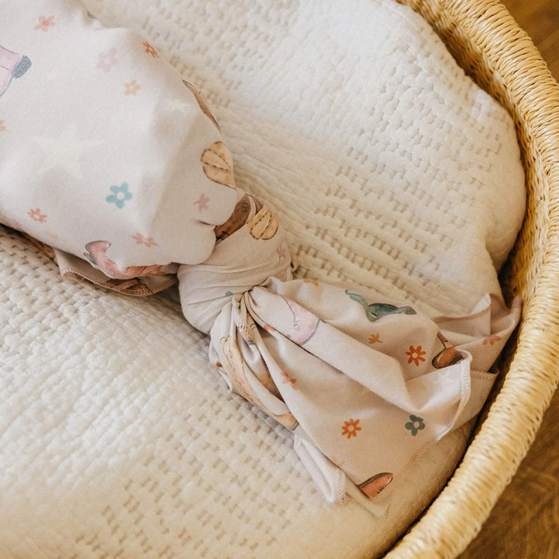 Copper Pearl - Swaddle Blanket Baby & Toddler Floral Cheyenne
