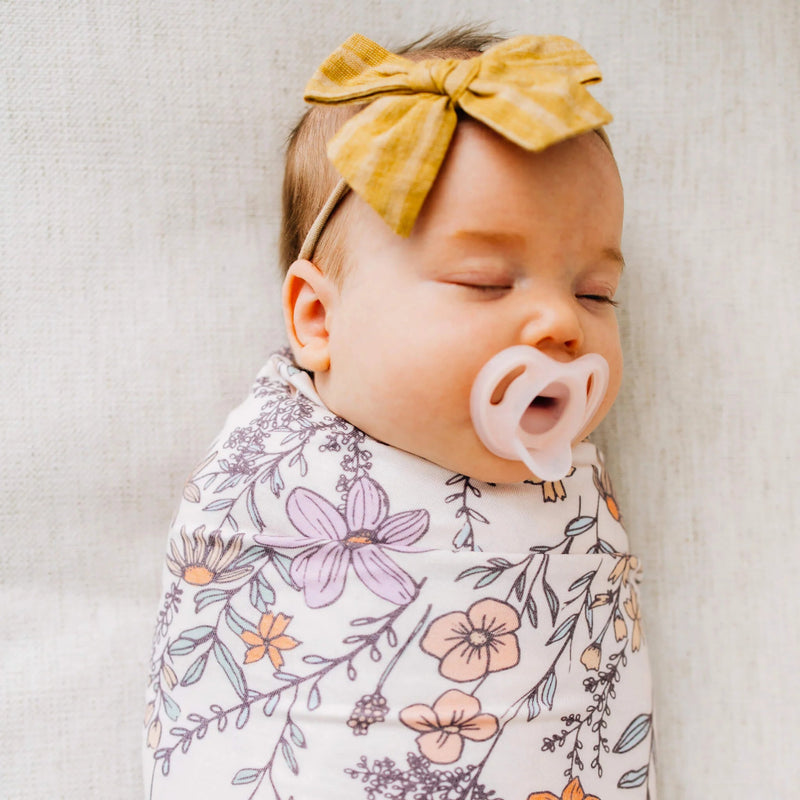 Copper Pearl - Swaddle Blanket Baby & Toddler Floral Flora