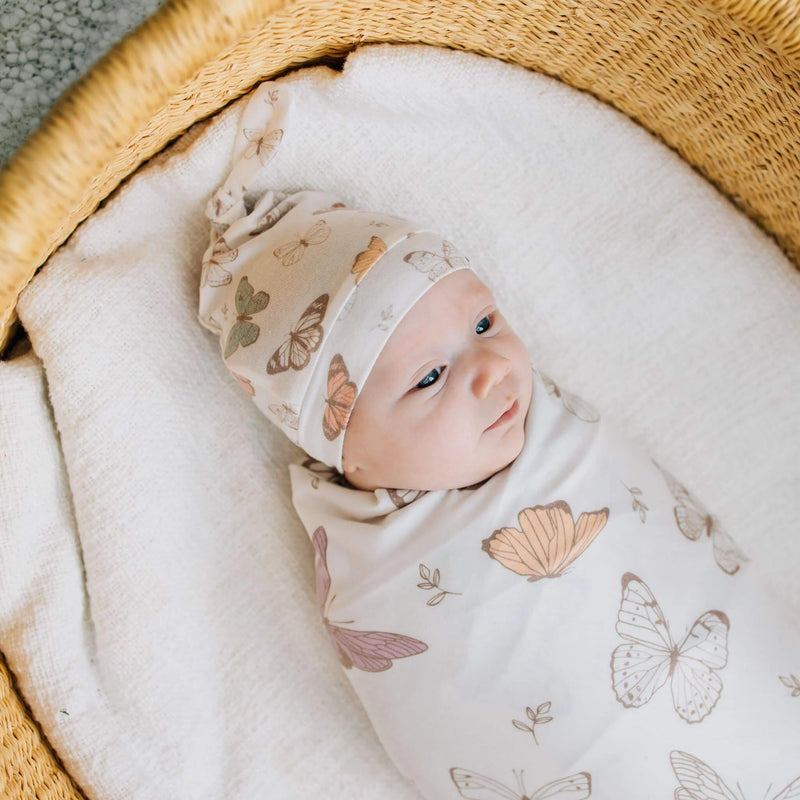 Copper Pearl - Swaddle Blanket Baby & Toddler Floral Luna
