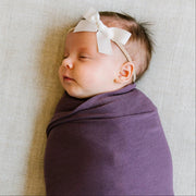 Copper Pearl - Swaddle Blanket Baby & Toddler Floral Plum