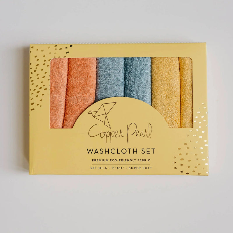 Copper Pearl Washcloths Set Mother & Baby River Colorful