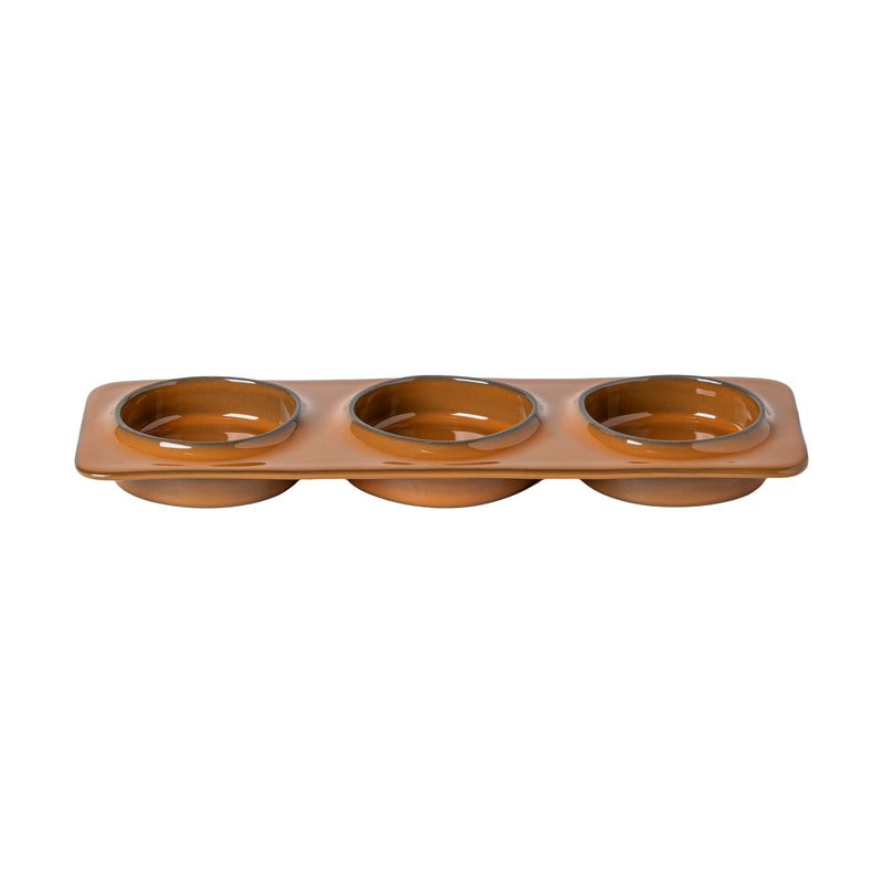 Costa Nova - Ambar Dk Caramel 3 - Section Tray 28 Home & Kitchen