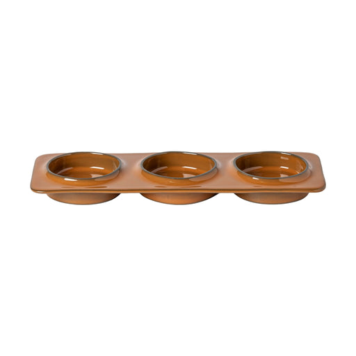 Costa Nova - Ambar Dk Caramel 3 - Section Tray 28 Home & Kitchen