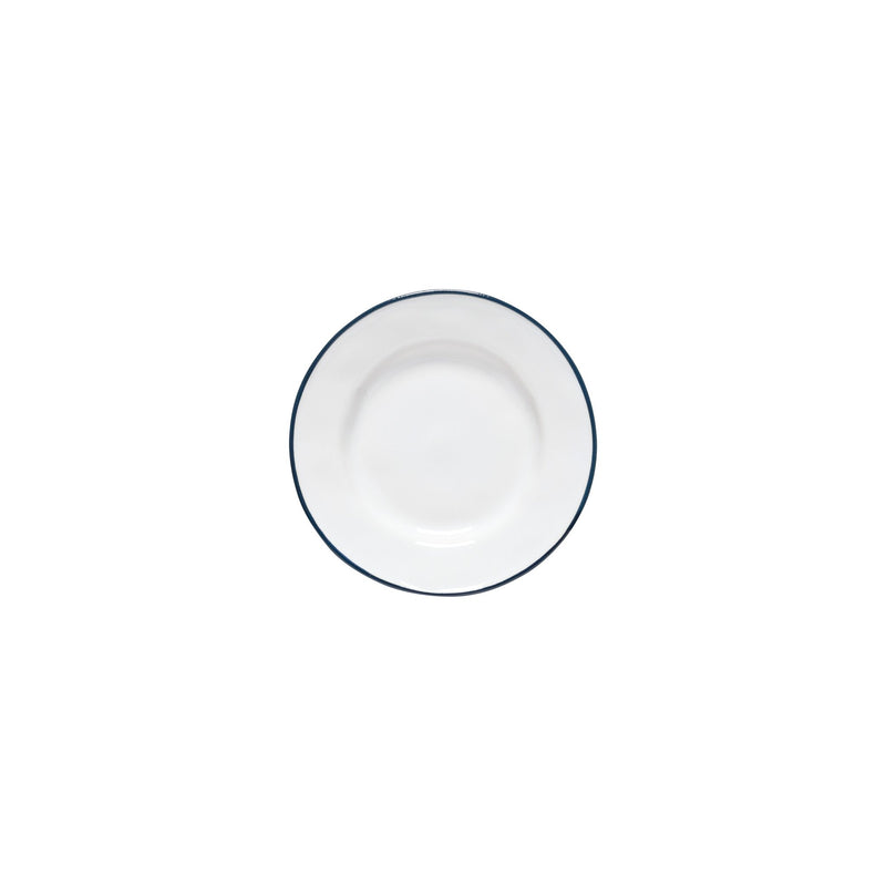 Costa Nova - Beja White Blue Appetizer/Bread Plate Home & Kitchen