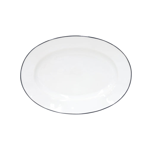 Costa Nova - Beja White Blue Oval Platter Home & Kitchen