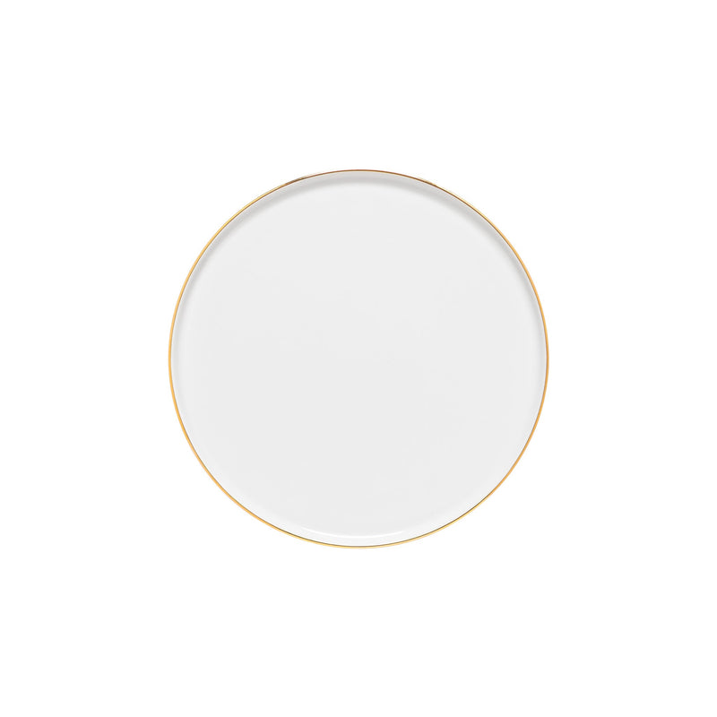 Costa Nova - Resonance Porcelain Gold Rim Salad/Dessert Plate
