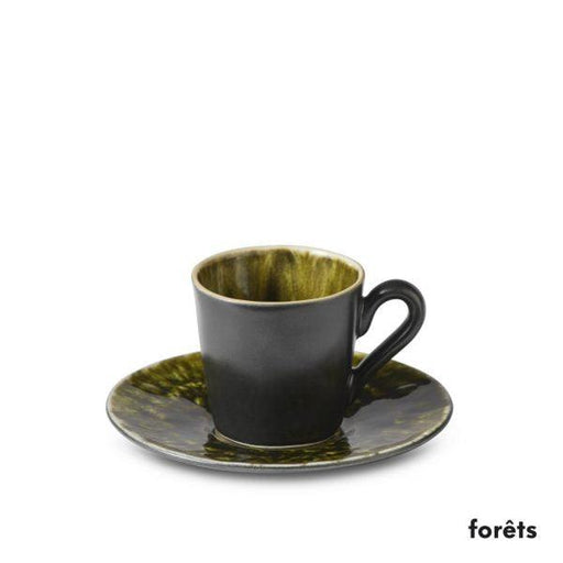 Costa Nova - Riviera Forets Coffee Cup & Saucer | 80 mL / 2.7 oz Home & Kitchen Single