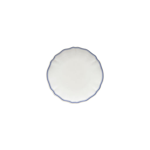Costa Nova - Vila White - Blue Filet Appetizer / Bread Plate | 7 in Home & Kitchen