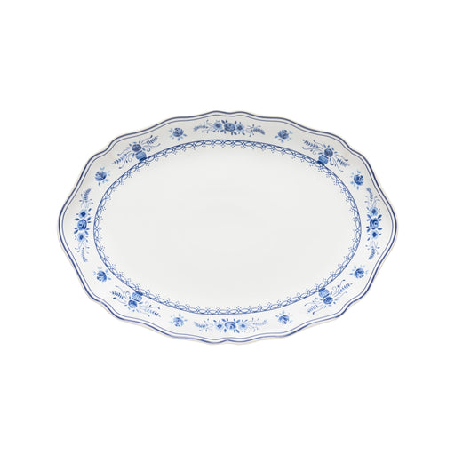 Costa Nova - Vila White - Blue Oval Platter Medium Home & Kitchen