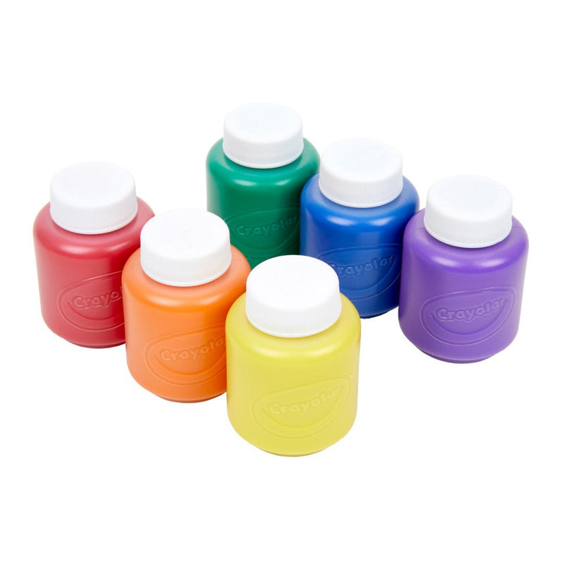 Crayola - 6 59ML PAINT JARS Arts & Crafts