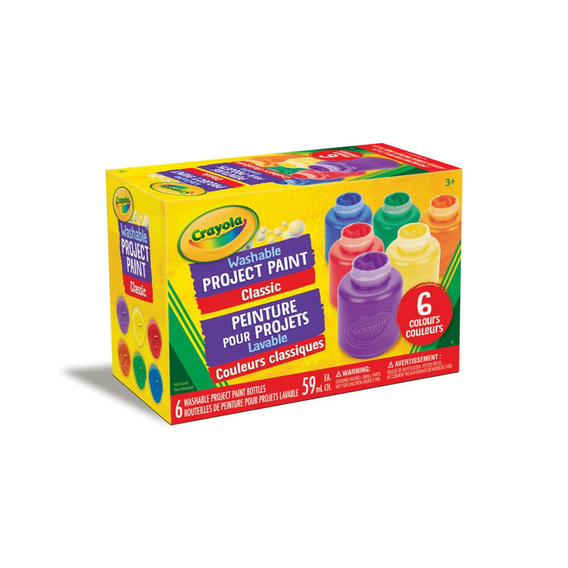 Crayola - 6 59ML PAINT JARS Arts & Crafts