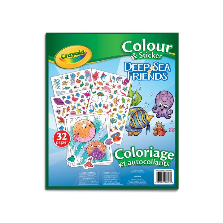 Crayola - CLR & STICKER, DEEP SEA FRIENDS Arts & Crafts