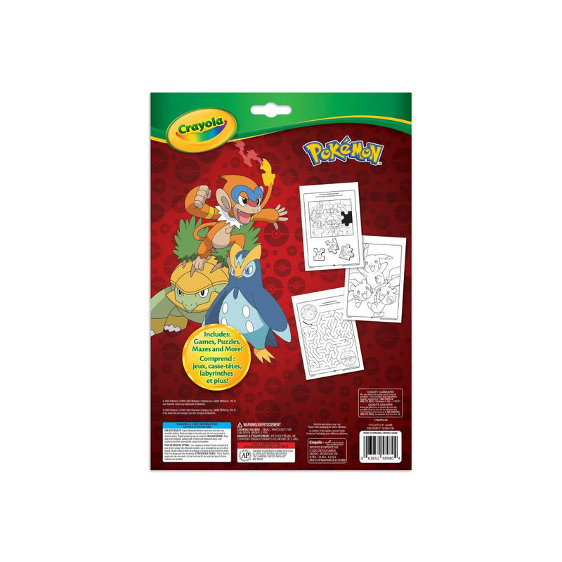 Crayola - COLOURING & ACT PAD, POKEMON Arts & Crafts