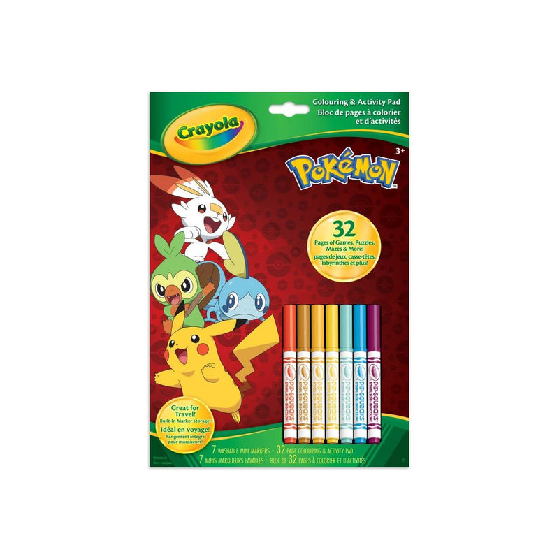 Crayola - COLOURING & ACT PAD, POKEMON Arts & Crafts