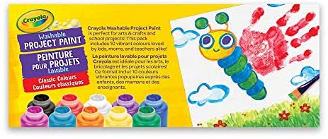 Crayola - Washable Project Paint, 10 Count Arts & Entertainment