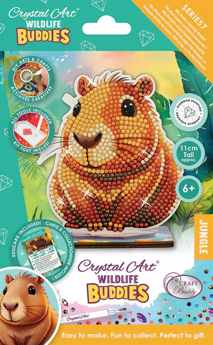 Crystal Art - Buddies: Capybara (single) Arts & Crafts