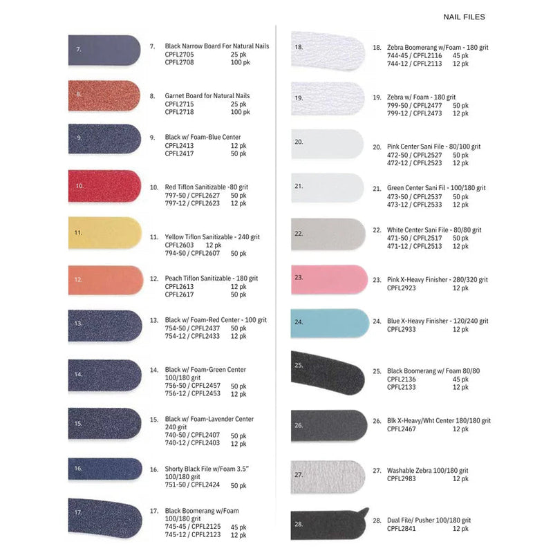 Cuccio - Nail File 100/180 Grit 50 units + Beauty & Personal Care