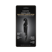 Cuisivin - Double Lever Waiter's Corkscrew - All Black - carded Home & Kitchen