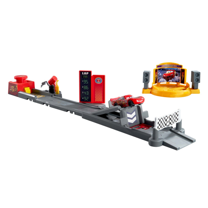Disney and Pixar Cars - Piston Cup Jump & Stunt Runway Playset - Product detail or play view 3