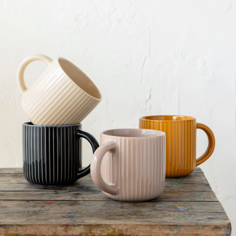 Heirloom - Mug 22oz Fluted Saffron