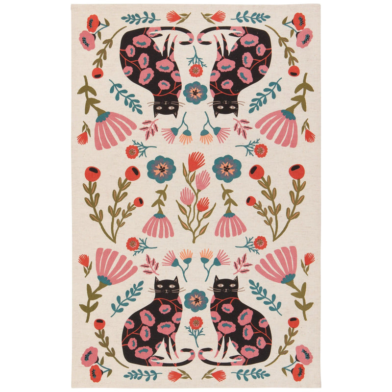 Danica Studio - Catbloom Dishtowels Set of 2 Home & Kitchen