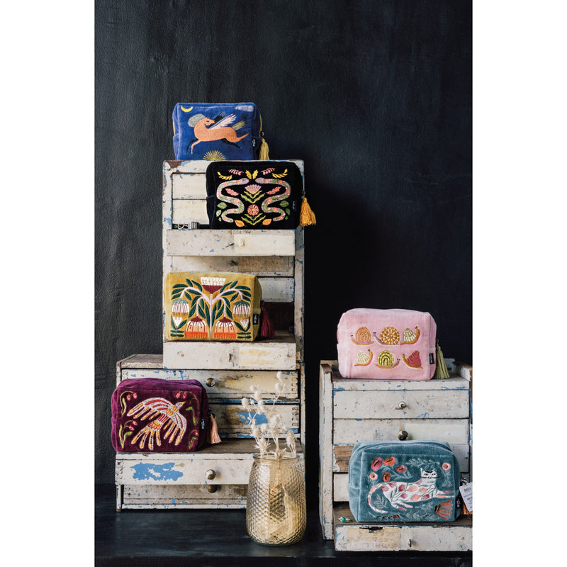 Danica Studio - Catbloom Embroidered Pouch Luggage & Bags