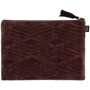 Danica Studio - Fig Quilted Velvet Flat Pouch Luggage & Bags