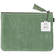 Danica Studio - Jade Quilted Velvet Flat Pouch Luggage & Bags