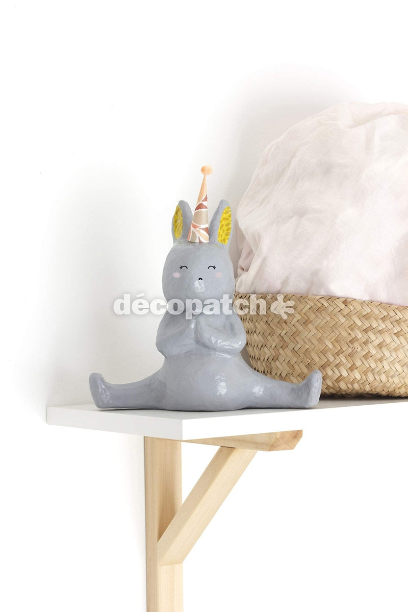 Decopatch - Small Animal Rabbit Yoga 17Cm Office Supplies