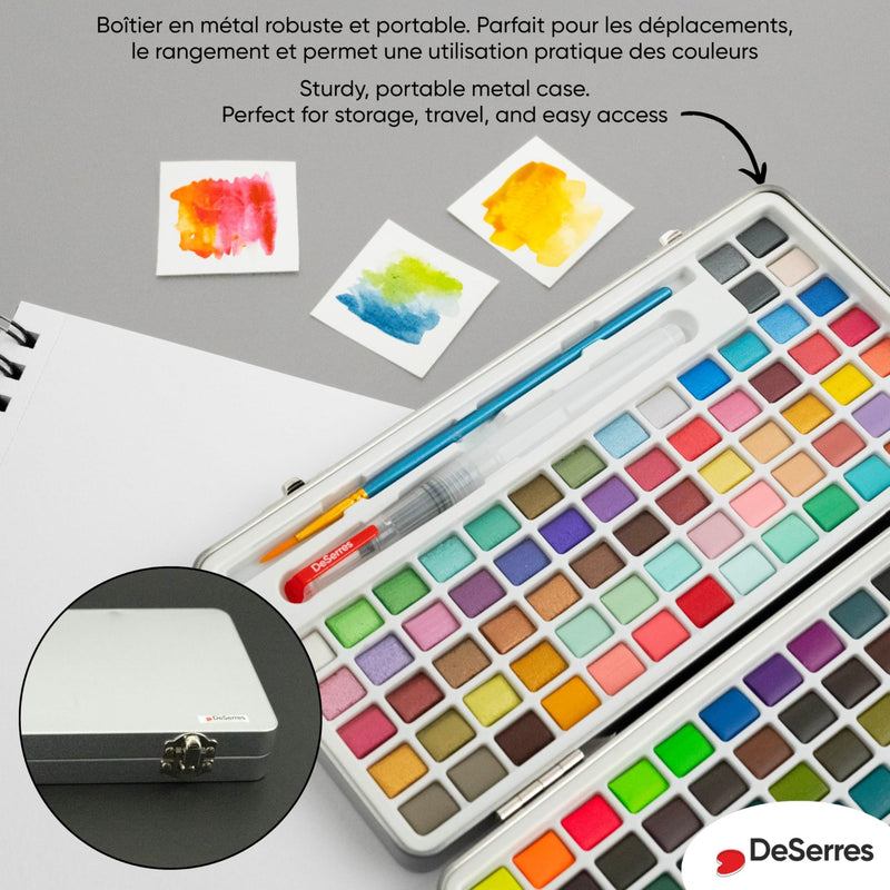 DeSerres - WATERCOLOUR KIT - 160 HALF PANS Arts & Crafts