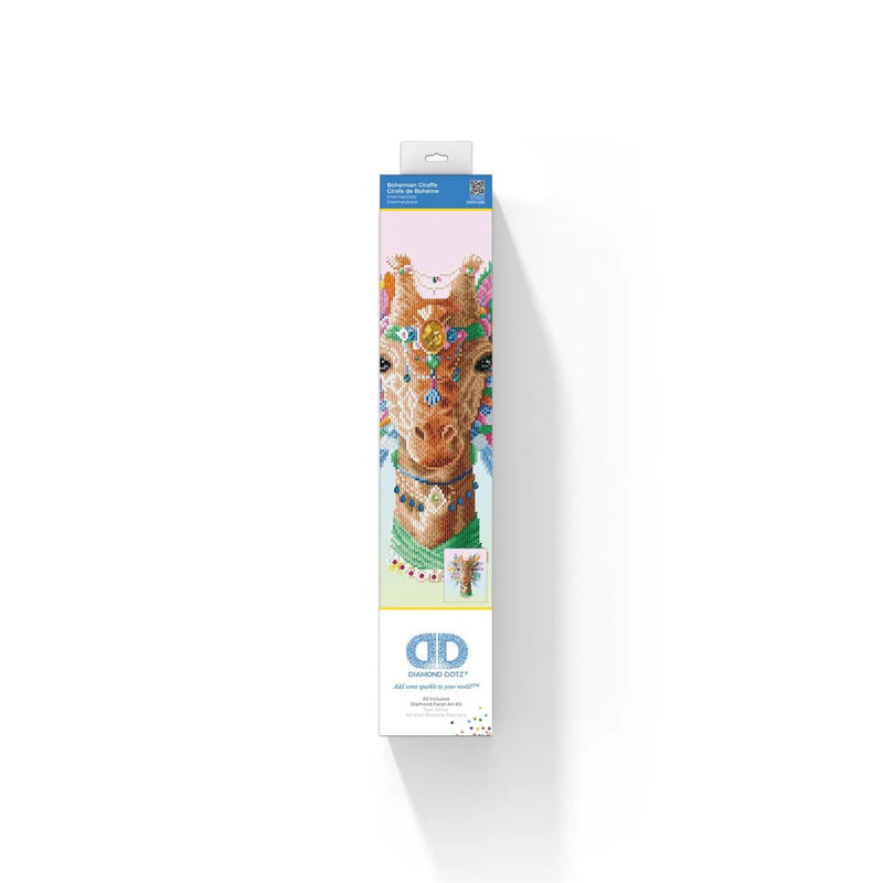 DIAMOND DOTZ - BOHEMIAN GIRAFFE (19.7" x 19.7" - 50cm x 50cm) Arts & Crafts