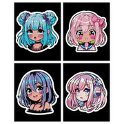 DIAMOND DOTZ - DOTZIES FLOCK - NEON ANIME GIRLS Arts & Crafts