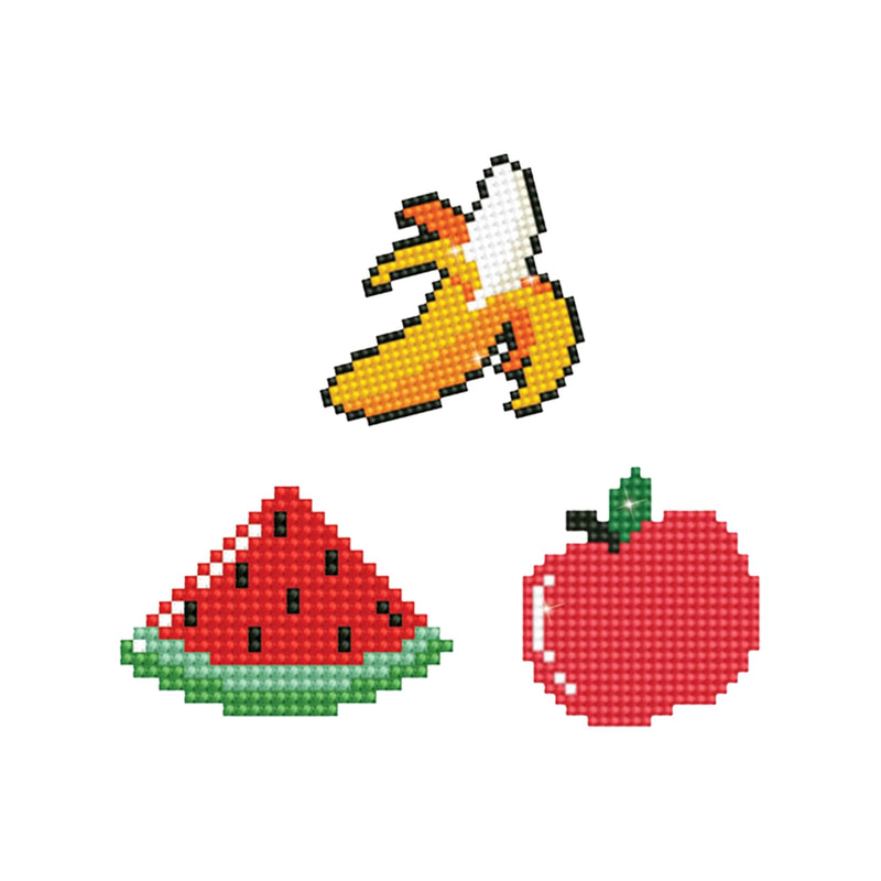 DIAMOND DOTZ - Dotzies Stickers(3) Fruits 18x10 Toys & Games