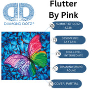 DIAMOND DOTZ - Flutter by Pink 38x38 Arts & Crafts