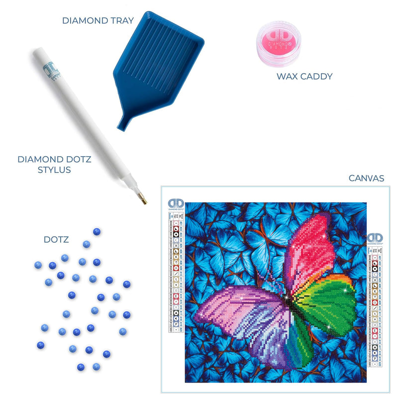 DIAMOND DOTZ - Flutter by Pink 38x38 Arts & Crafts