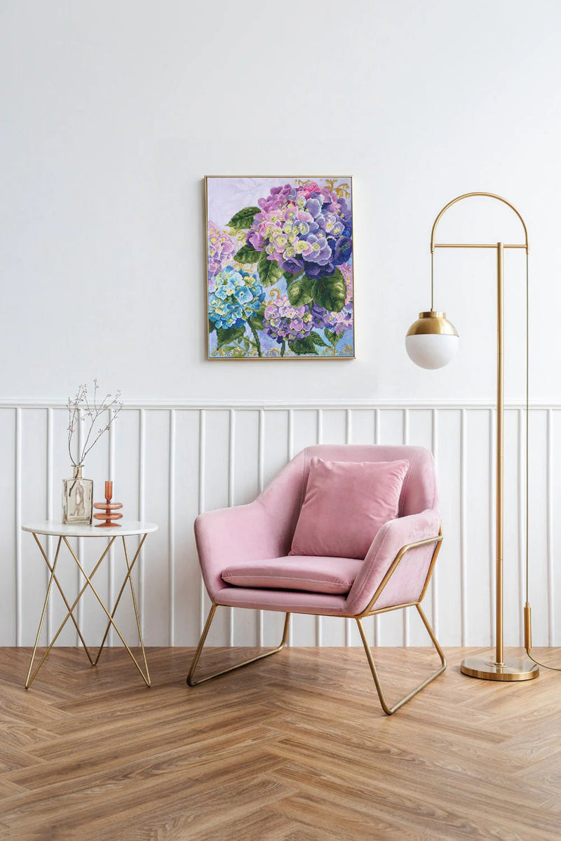 DIAMOND DOTZ - HYDRANGEA GARDEN (20.3" x 16.4" - 52cm x 42cm) Arts & Crafts