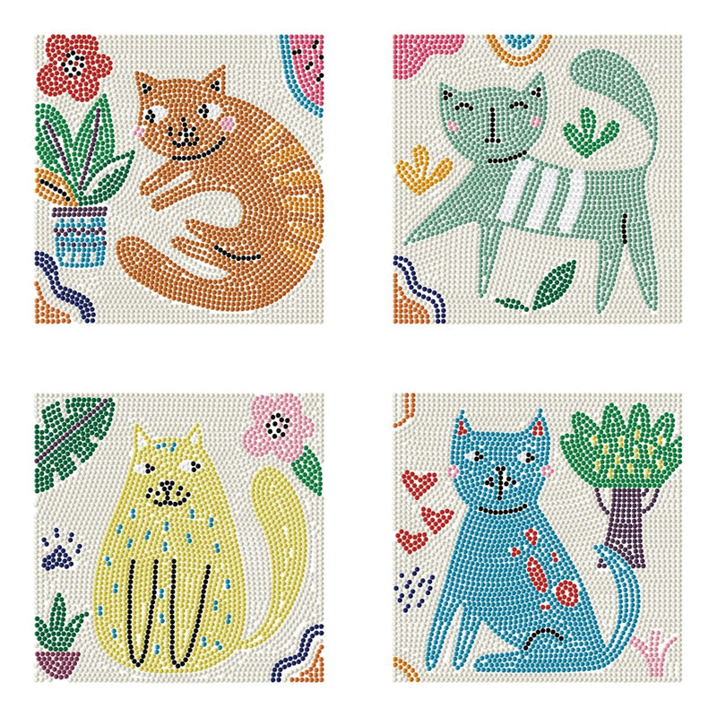 DIAMOND DOTZ - MINI DOTZ - I LOVE CATS Arts & Crafts