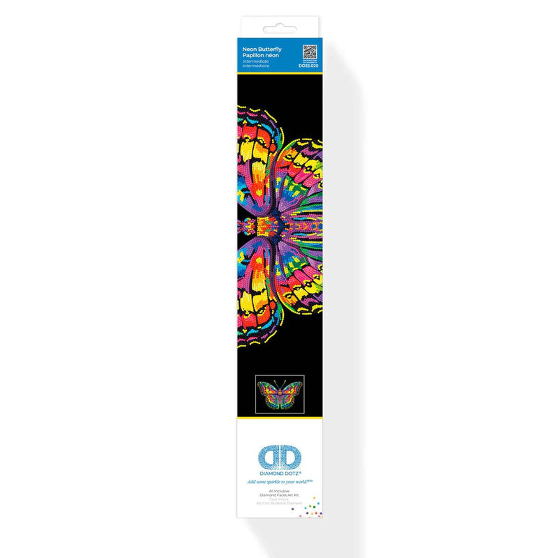 DIAMOND DOTZ - NEON BUTTERFLY (17.1" x 21.1") Arts & Crafts