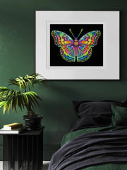 DIAMOND DOTZ - NEON BUTTERFLY (17.1" x 21.1") Arts & Crafts